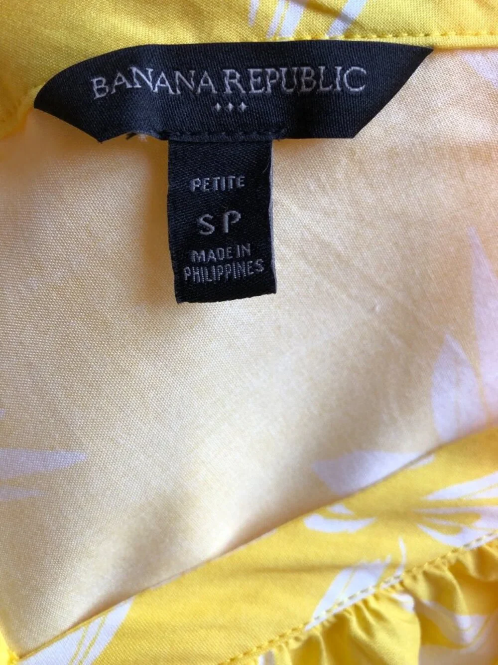 Banana Republic Lightweight Vibrant Yellow Tiered Maxi Dress Cottagecore Boho SP